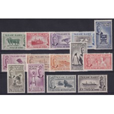 MALVINAS 1952 Yv 101/14 SERIE COMPLETA DE ESTAMPILLAS NUEVAS MINT BARCOS FAUNA AVES 160 €